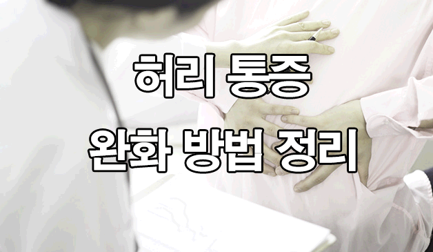  허리 통증 완화 방법 정리