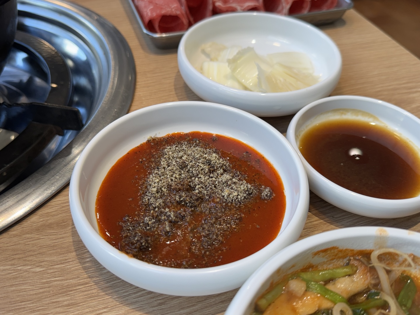 청록미나리식당 기본 반찬