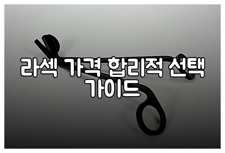 라섹 가격 합리적 선택 가이드
