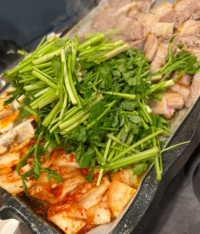 미나리 올린 사진