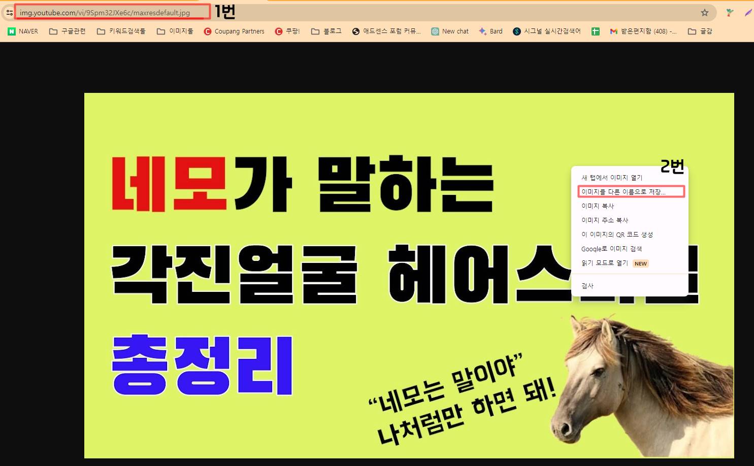 유튜브 썸네일 추출방법