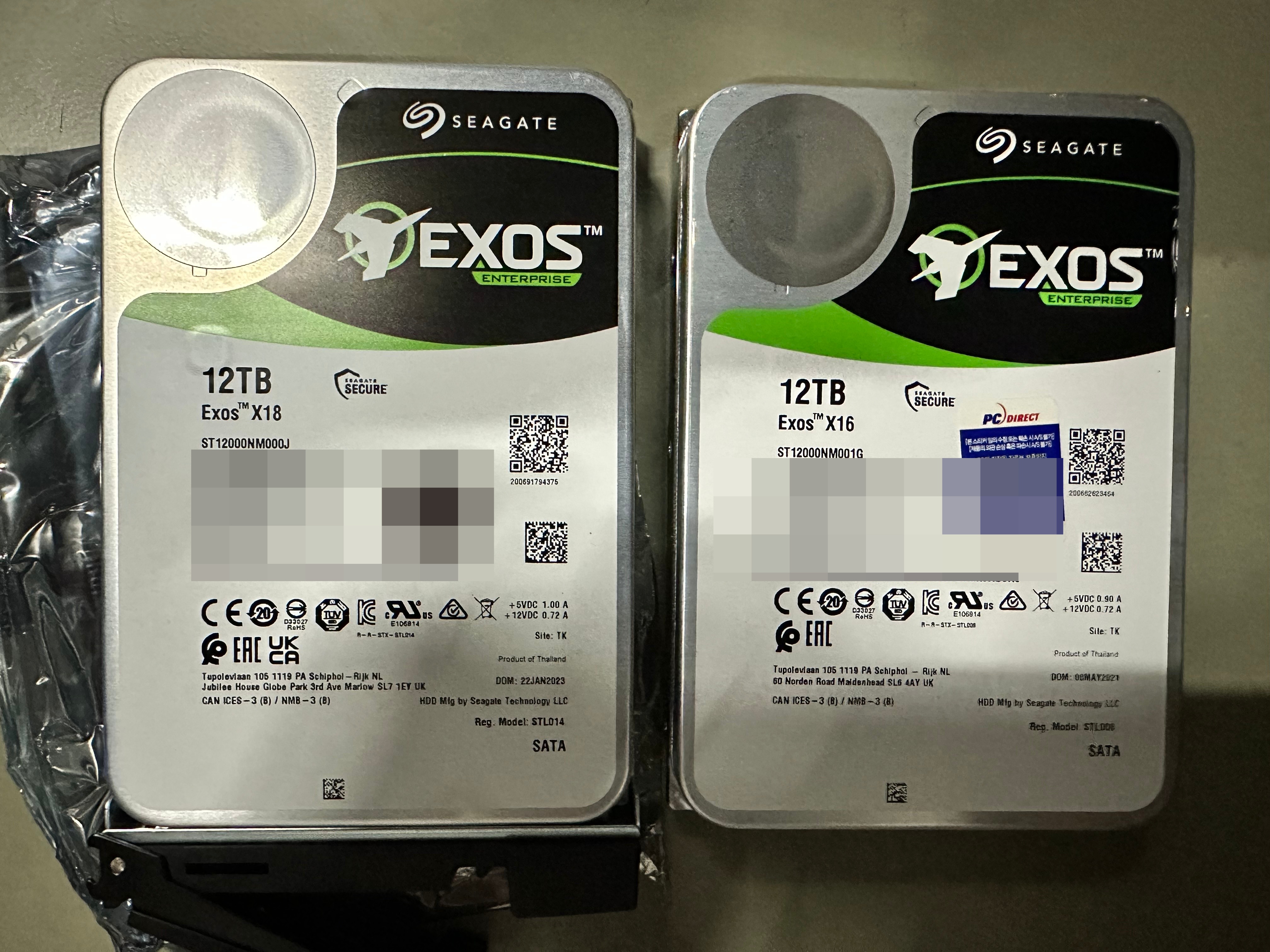 QNAP NAS 씨게이트 디스크