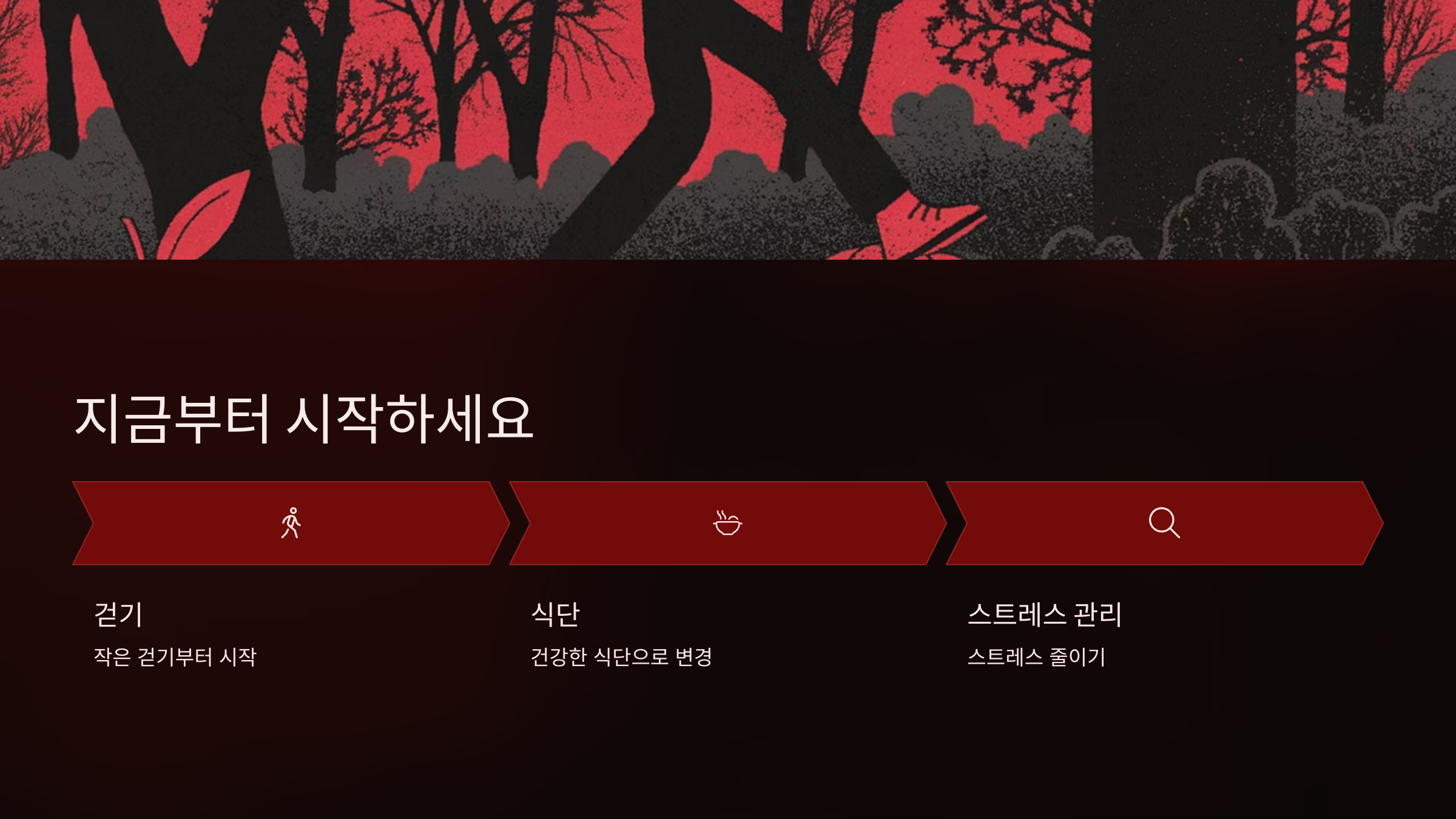 심장 건강관리 위한 시작 안내