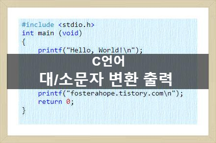  [C Console] 문자열을 입력받아 대문자는 소문자로, 소문자는 대문자로 변환하는 프로그램