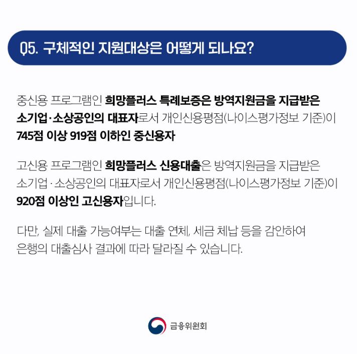 고신용대출 희망대출플러스