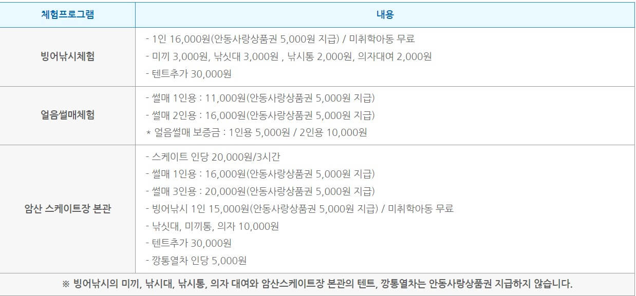 2025 안동 암산얼음축제