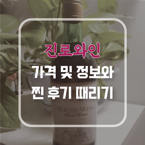  진로와인 애주가의 후기와 가격과 도수 리뷰 흥이 오른다