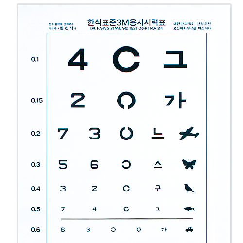 3M용시시력표