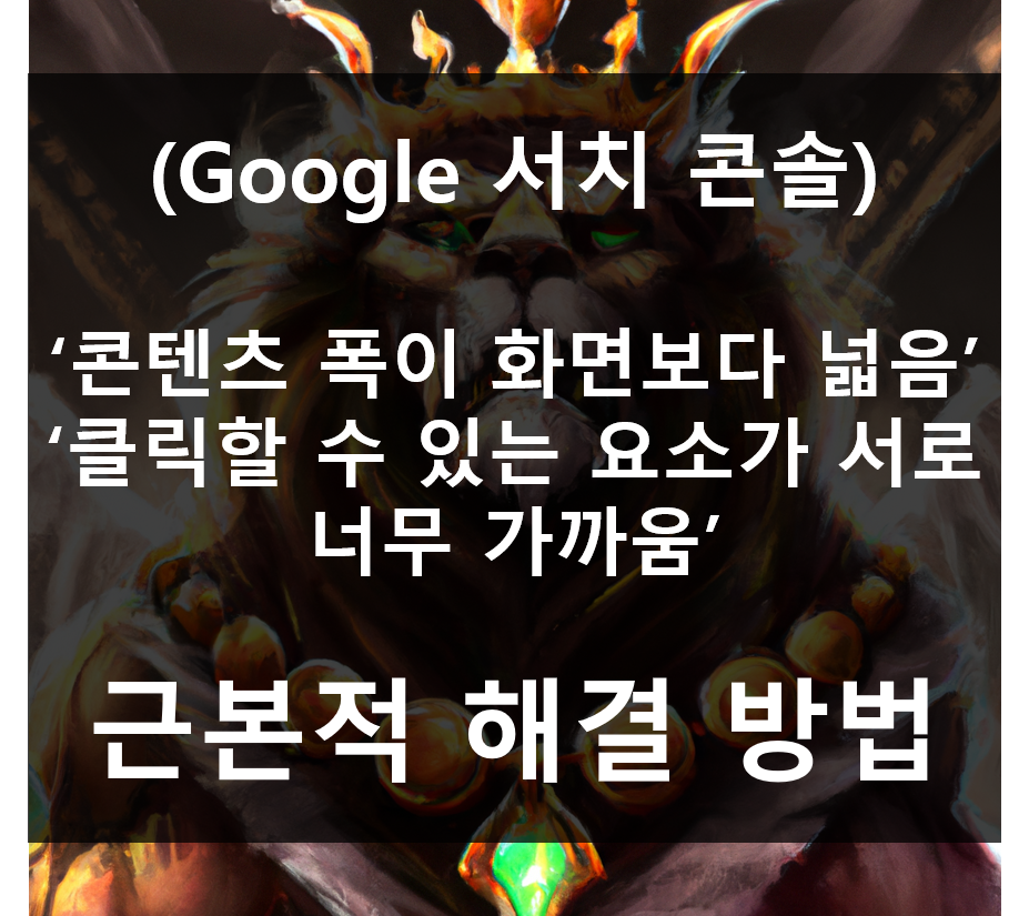  (구글 서치콘솔) 콘텐츠 폭이 화면 폭보다 넓음: 근본 해결방법