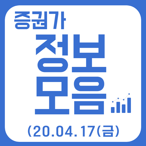  20.04.17(금) Daily 상한가 및 급등종목
