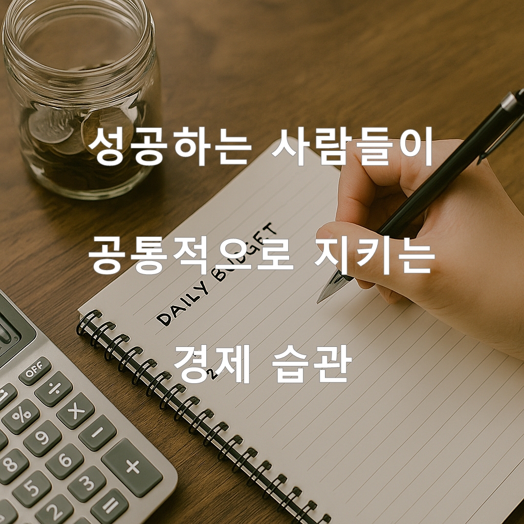 성공하는 사람들이 공통적으로 지키는 경제 습관