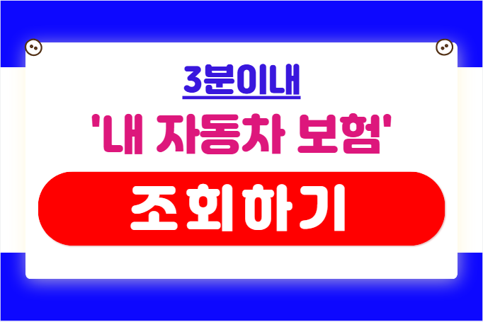 내동차보험 조회하기