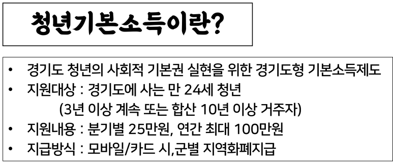 경기도 청년지원금 신청 2022 경기도 청년 기본소득 4