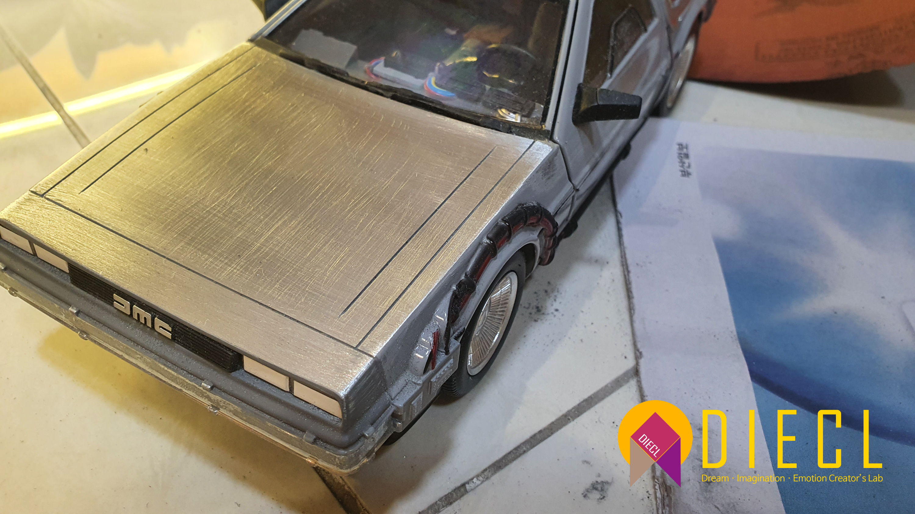 NECA Delorean, Back to the future, BTTF, Polishing, Detail Up, 백투더퓨처, 드로리안