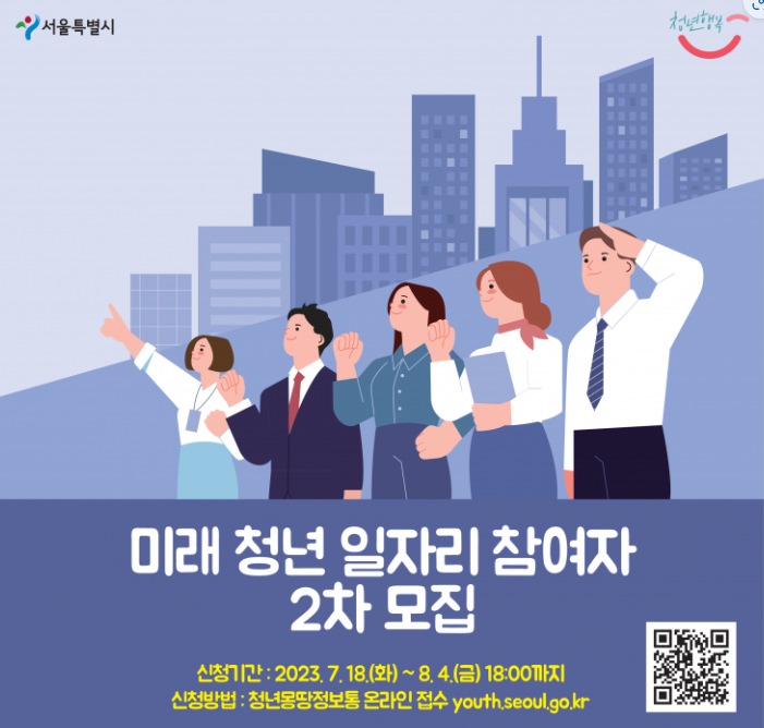  23년 미래 청년 일자리 사업 2차 참여자 모집공고