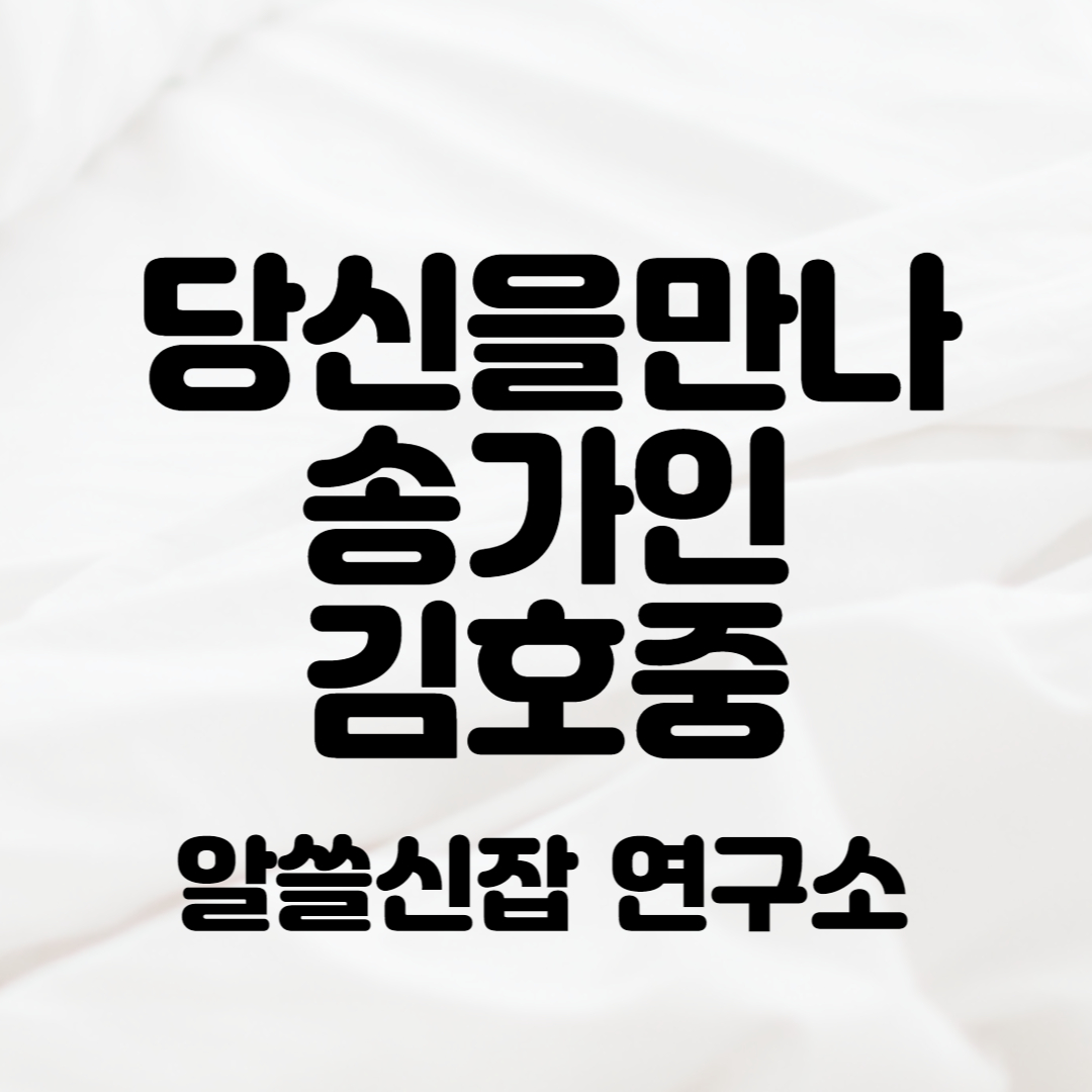 송가인 당신을만나