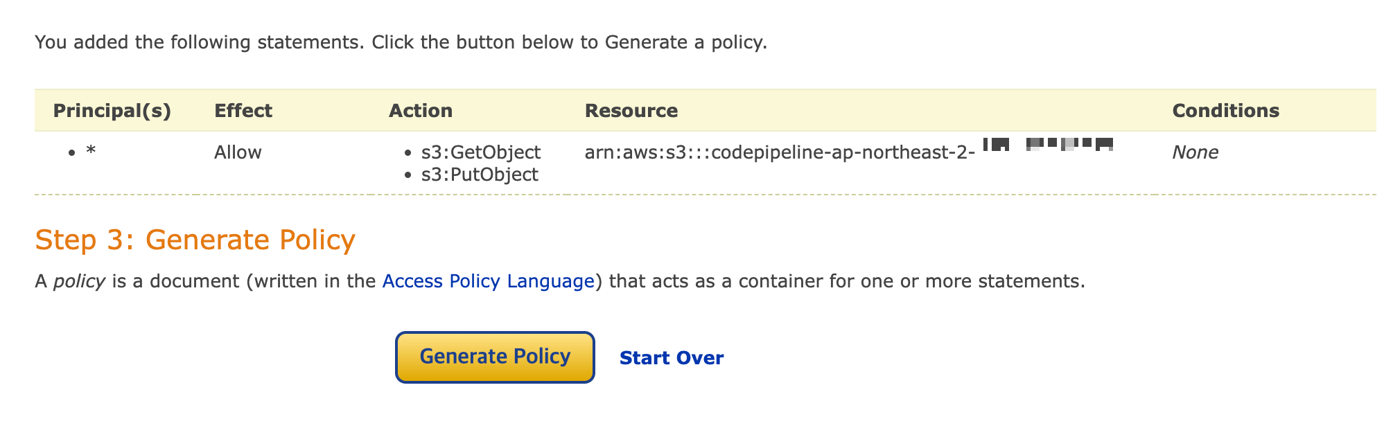 Step3: Generate Policy