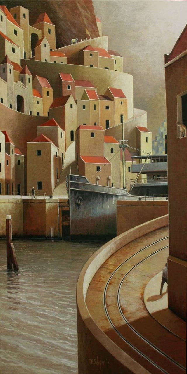 미키엘 슈리이버(Michiel Schrijver), 네덜란드, 화가, 1957-현재