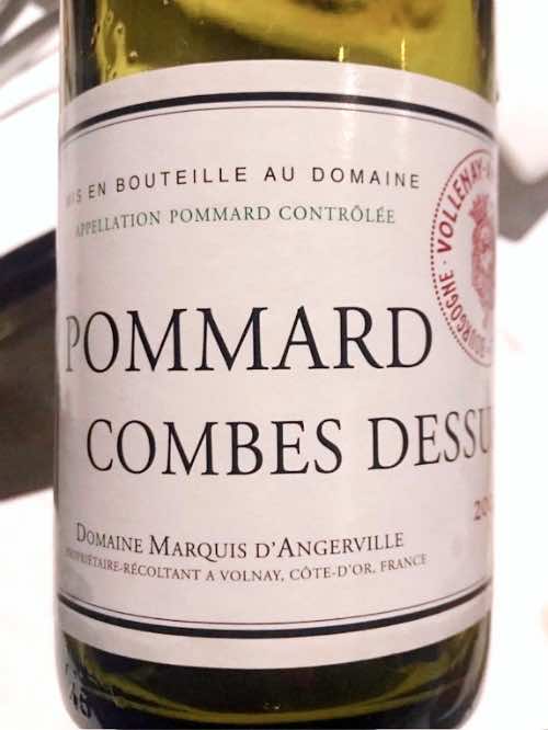 Domaine Marquis d&rsquo;Angerville Pommard Combes Dessus 2004