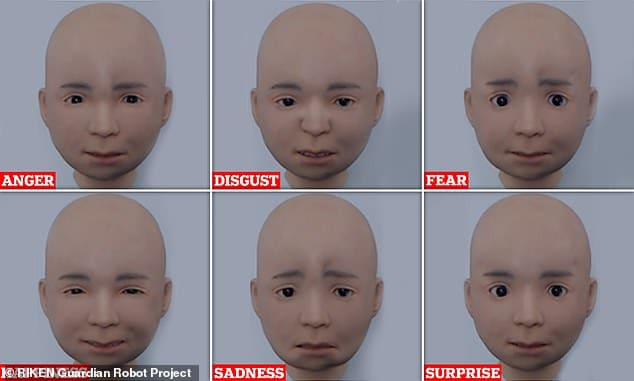 실물 같은 얼굴 감정 담긴 어린이 로봇 VIDEO: Human-like robot child can make six facial expressions 