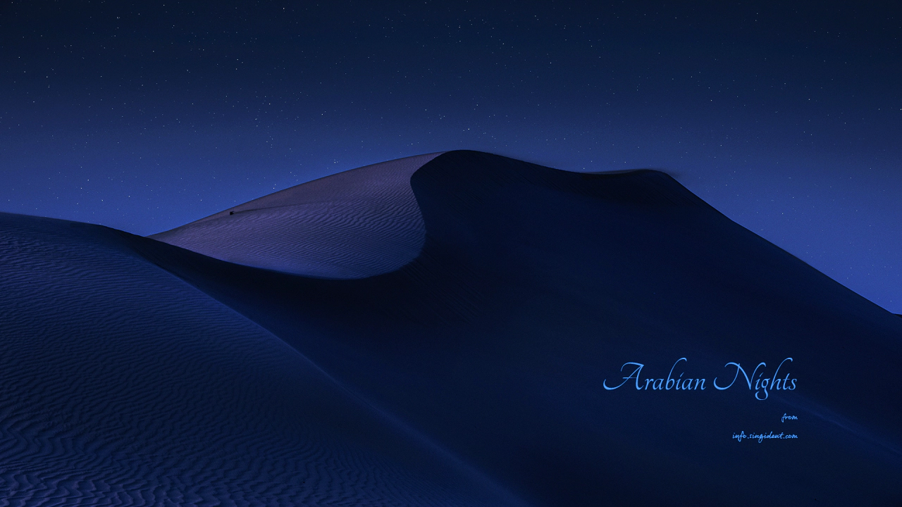 12 사막의 밤 C - Arabian Nights 풍경배경화면