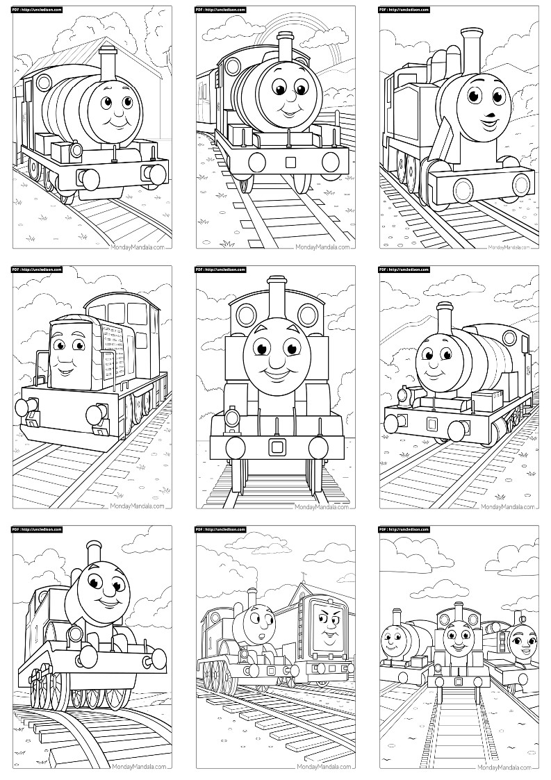 토마스와 친구들 색칠공부 무료도안 Thomas & Friends coloring page