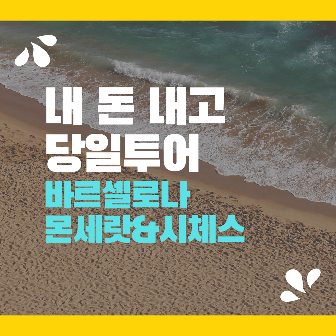  [내 돈 내고] 스페인 바르셀로나 당일투어 추천