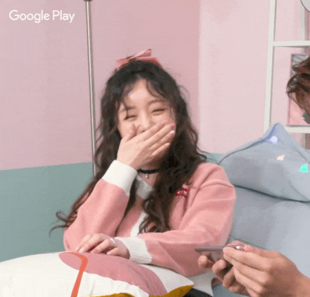  [러블리즈 케이] 구글플레이 Two토리얼 Ep.1 움짤 (Lovelyz Kei Gif : Google Play)