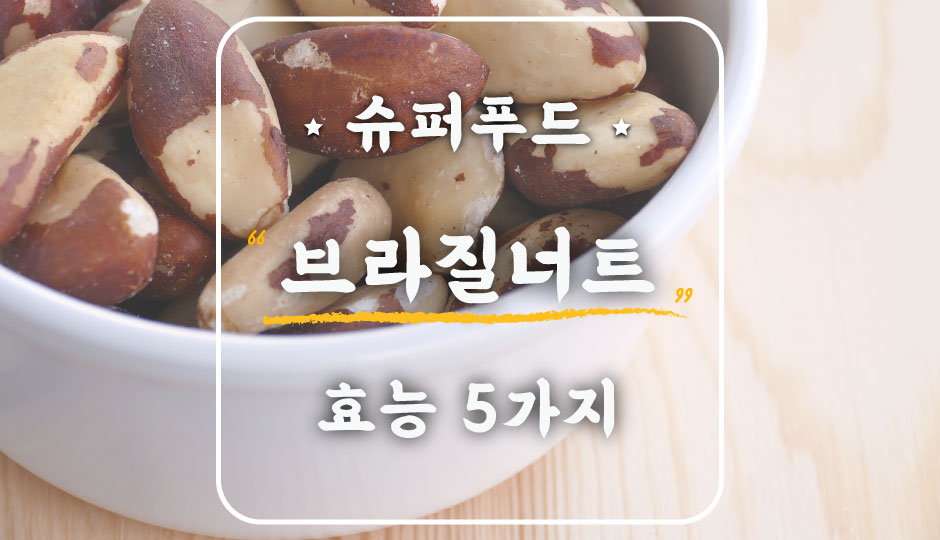  셀레늄 가득한 슈퍼푸드. 브라질너트의 효능 5가지