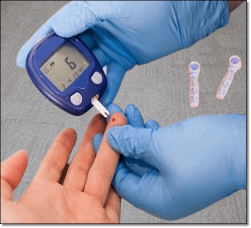 당뇨병 환자 혈당 측정 