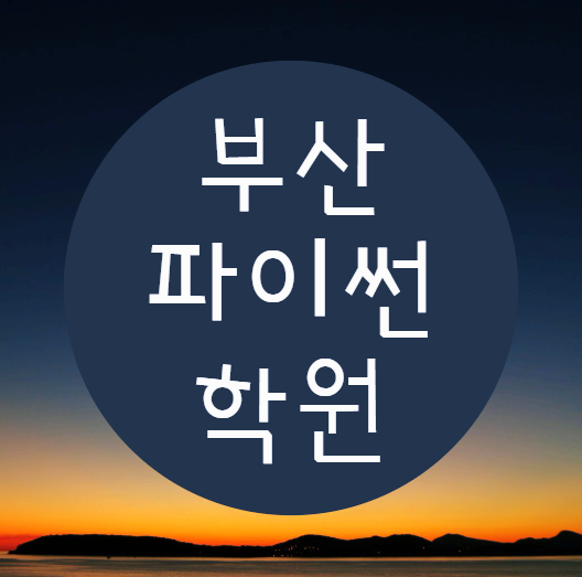  부산파이썬학원 :: 비대면수업으로 코로나 극복하자!