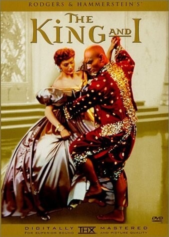 1956년 왕과 나 영화 포스터 .두남녀 배우가 춤 추고 있는 사진