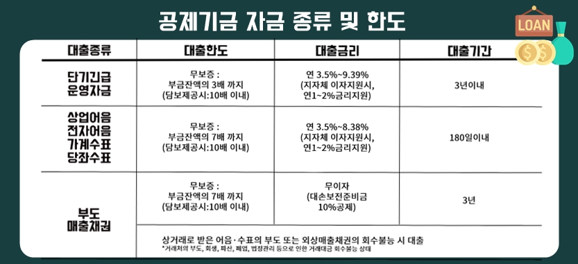 중소기업 정책자금, 대출이자 정부복지(공제기금) + 고액 기업소득공제(노란우산공제)