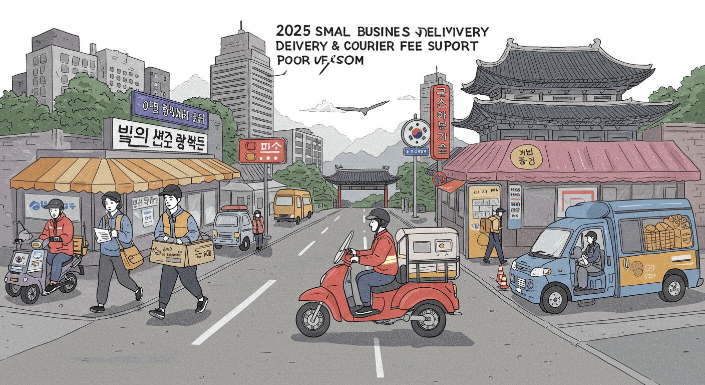 2025 소상공인 배달·택배비 지원: 신청방법과 기간
