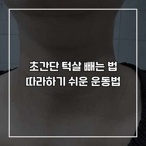 초간단 턱살 빼는 법, 따라하기 쉬운 운동법