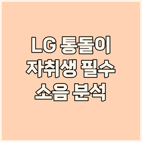 LG 통돌이 세탁기 10kg 자취생에