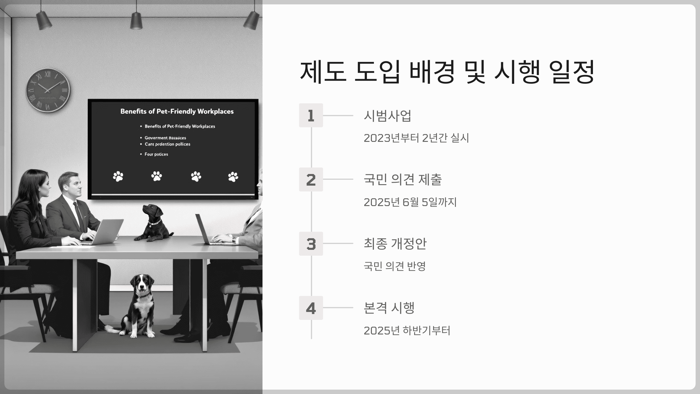 제도 도입 배경과 시행 일정