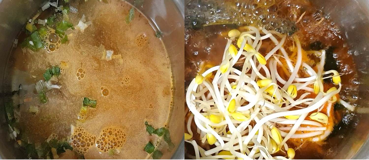 豆まめもやしラーメンレシピ 豆まめもやしラーメン 韓国ラーメン