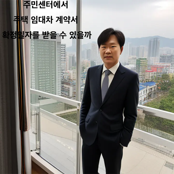 주민센터 확정일자 관련 문의