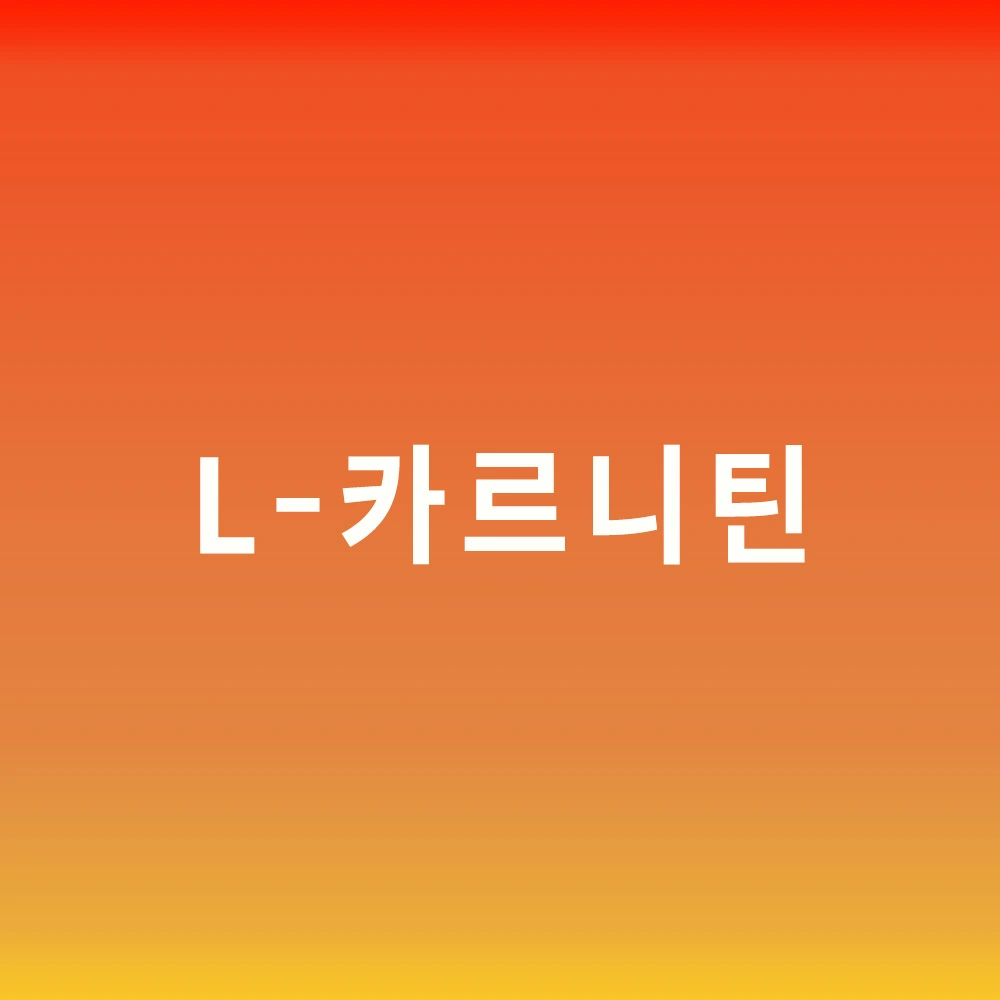 L-카르니틴
