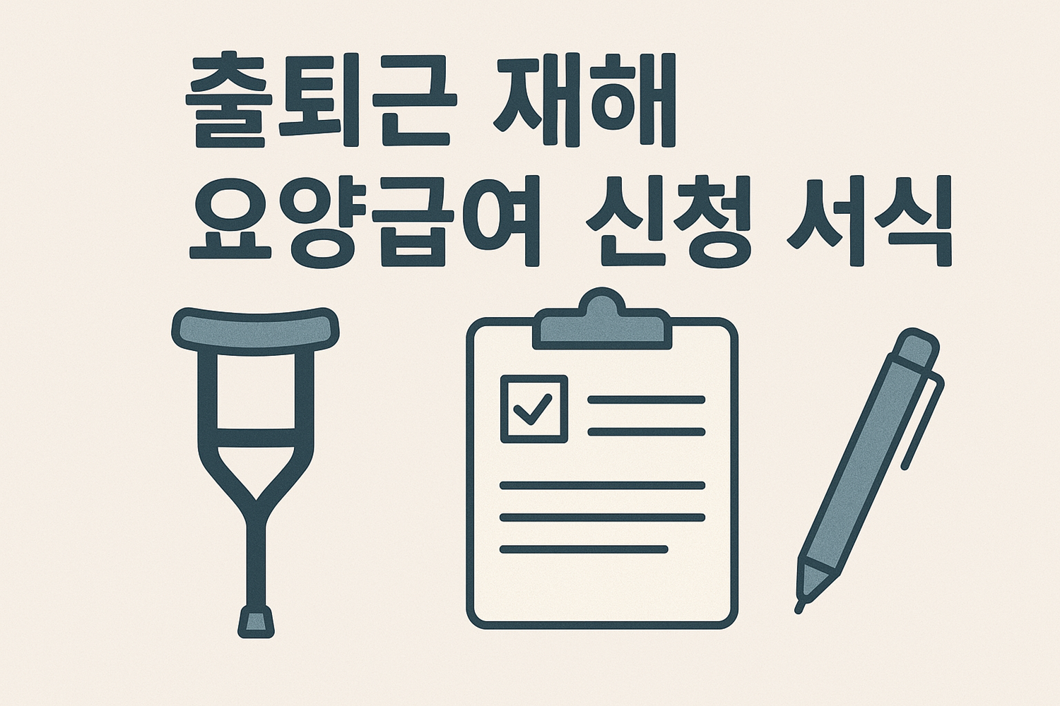 출퇴근 재해 요양급여 신청 서식