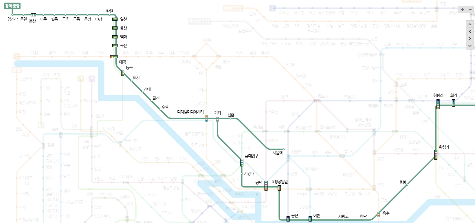 서울 지하철 노선도 크게 보는 방법