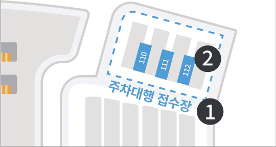 인천공항-제2여객터미널-주차대행-접수장