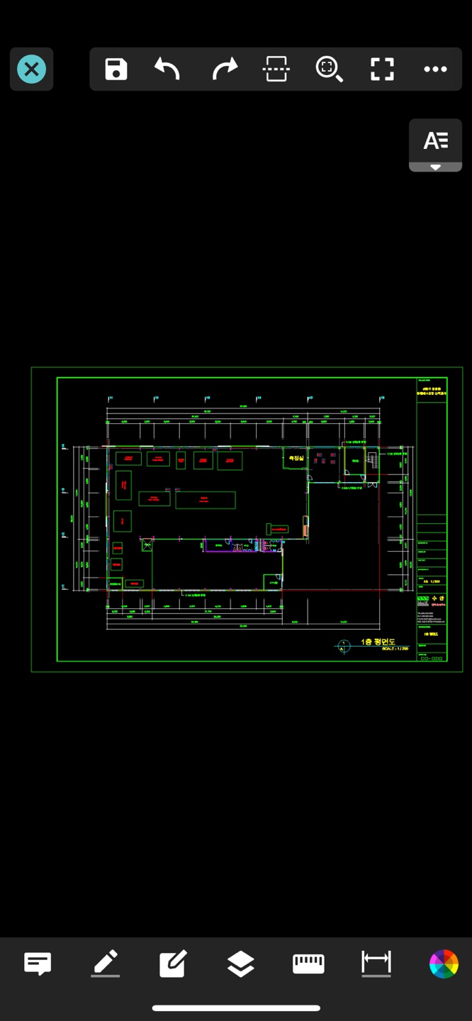 dwg [지스타캐드] 스마트폰으로 DWG 도면 16