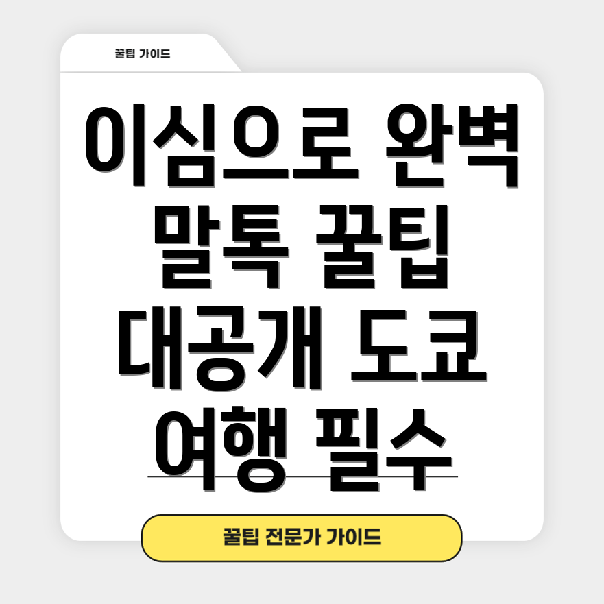 이심과 말톡 사용법