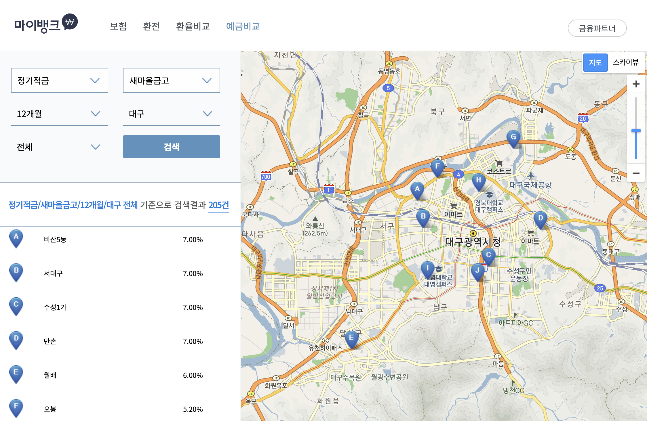  대구지역 새마을금고 정기적금 특판