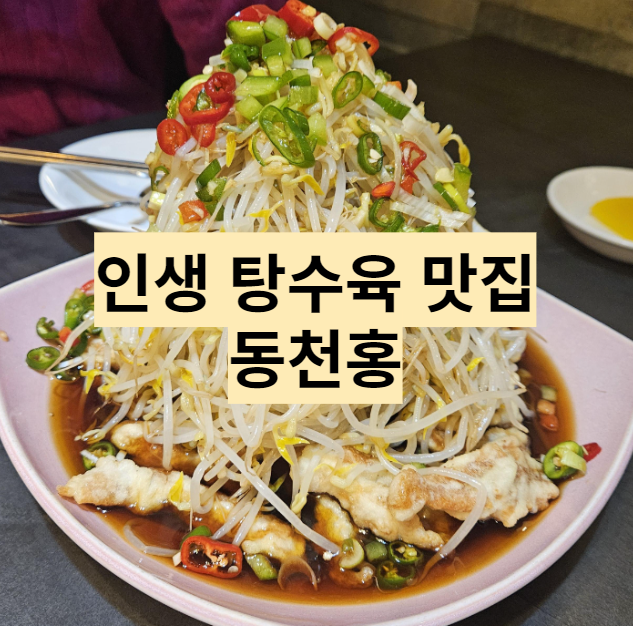  분당 미금 중식당 탕수육 맛집 - 동천홍 숙주 탕수육