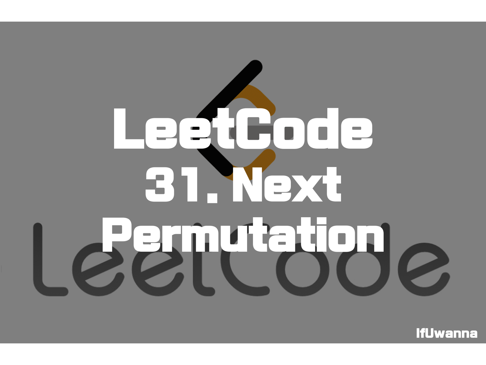 next permutation leetcode