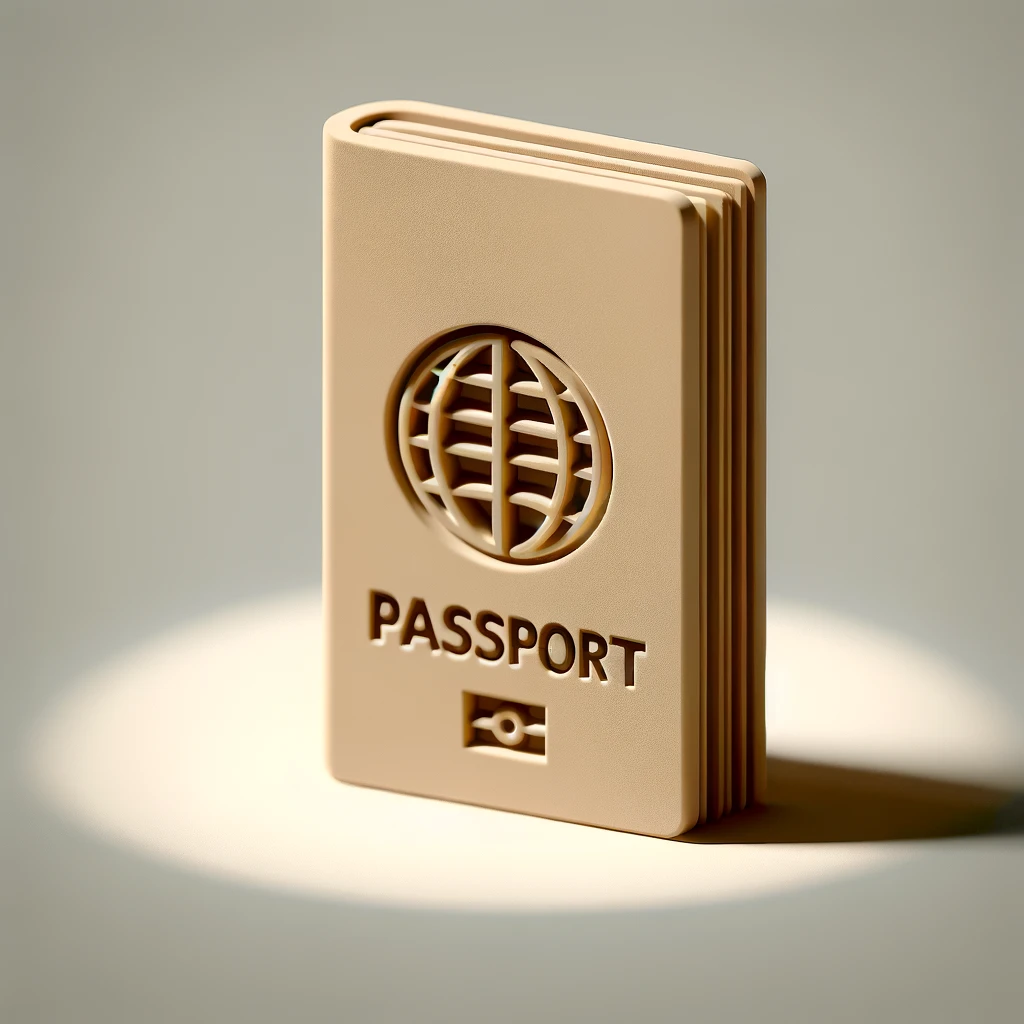 여권을 상징적이고 심플하게 표현하는 이미지