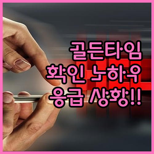 응급 상황 골든타임 지키는 방법 혼잡
